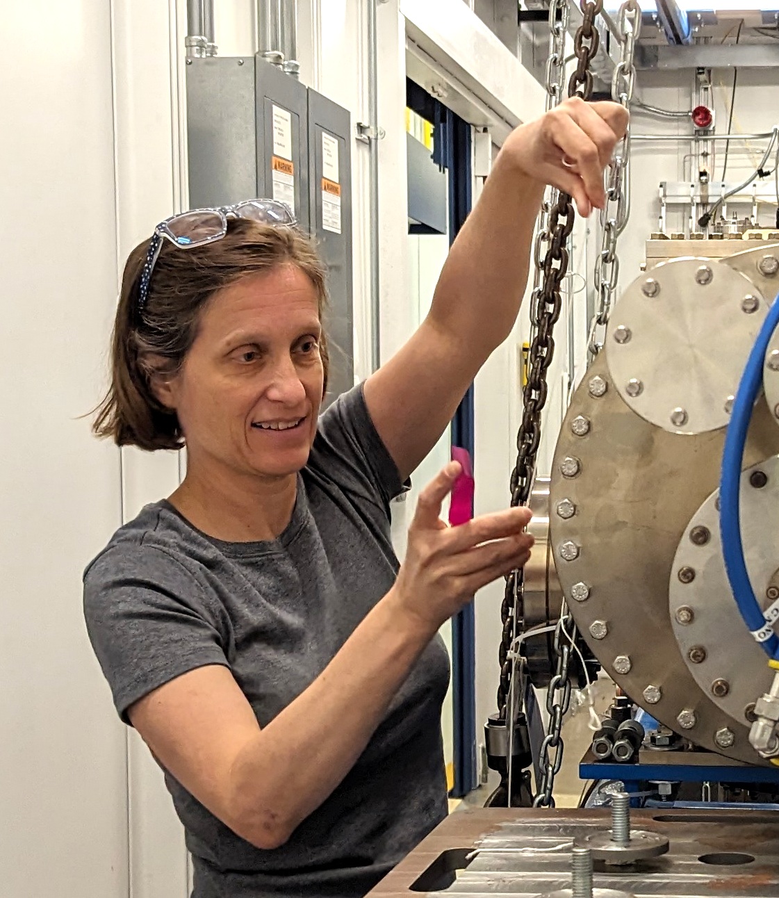 Joanne Stubbs in the lab.