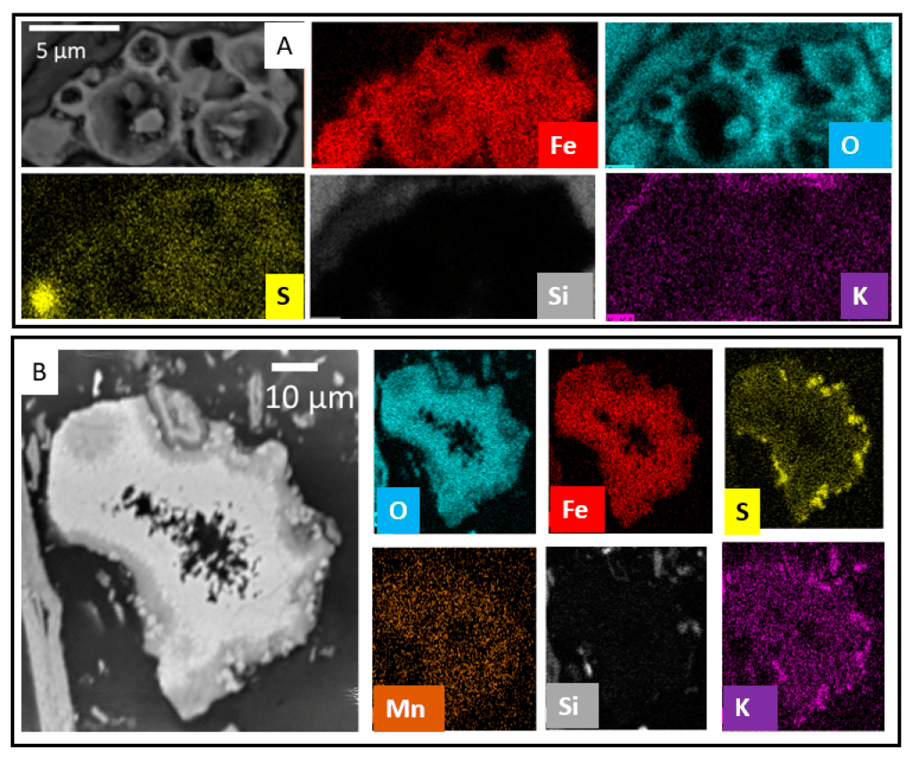 Complex Speciation and Distribution of Iron, Sulfur, and Trace Metals in Coal Mine Soils Reflect Grain- and Sub-Grain-Scale Heterogeneity during Pyrite Oxidative Dissolution