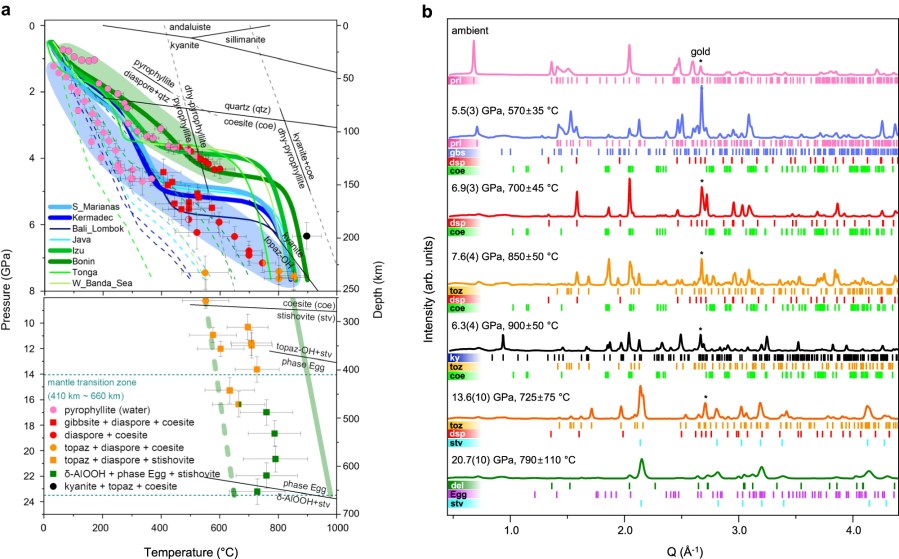 A role for subducting clays in the water transportation into the Earth’s lower mantle