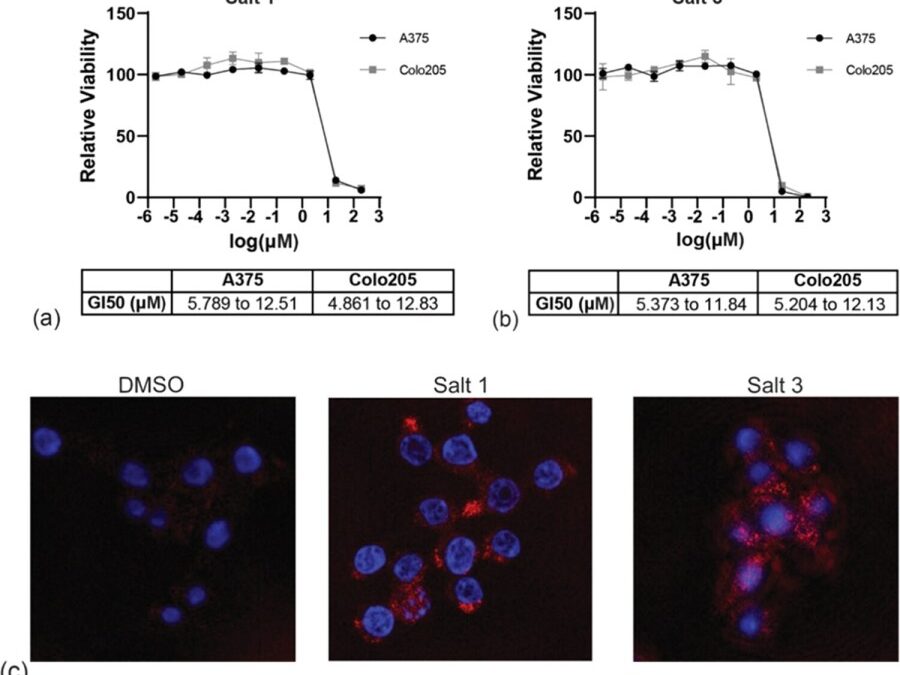 Synthesis, Optical Spectroscopy, and Laser and Biomedical Imaging Application Potential of 2,4,6-Triphenylpyrylium Tetrachloroferrate and Its Derivatives