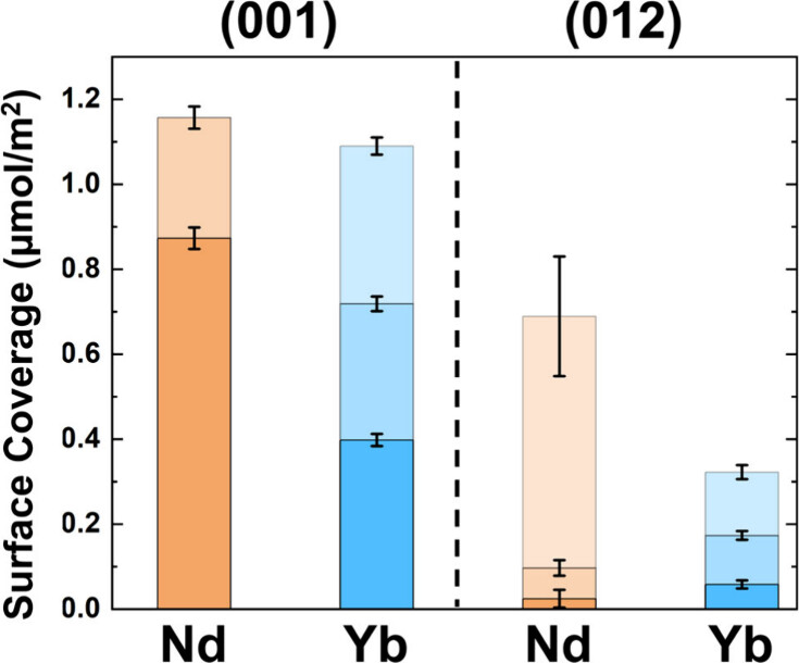 Complex Adsorption Behavior of Neodymium and Ytterbium on Structurally-Distinct Alumina Surfaces