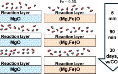 Inhibition of Reaction Layer Formation on MgO(100) by Doping with Trace Amounts of Iron