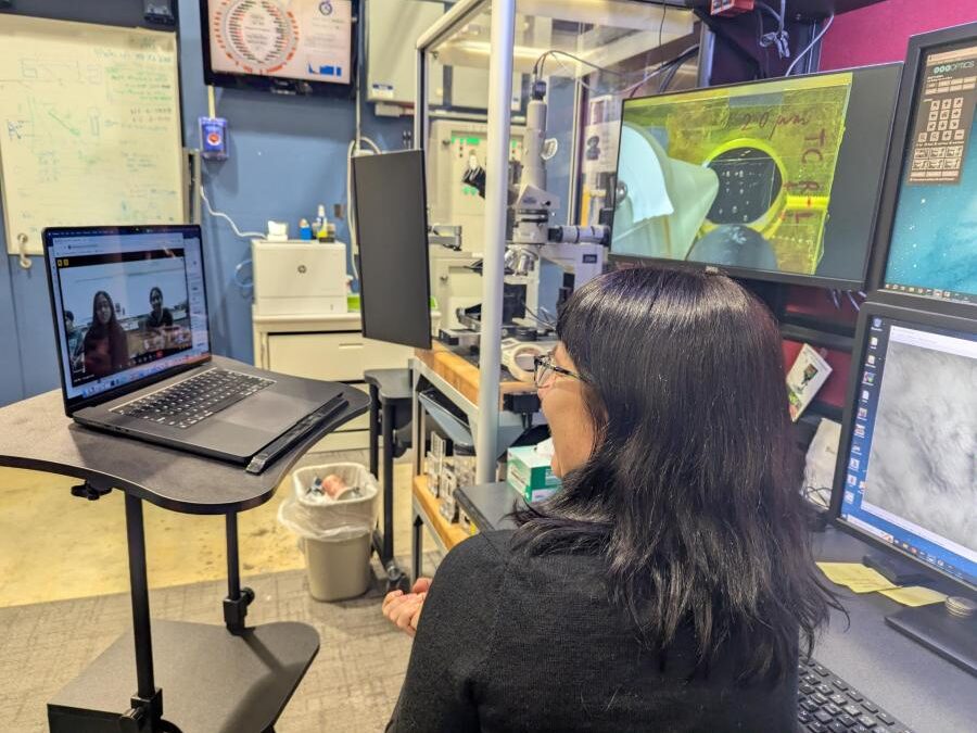 Students from Metea Valley High School participated remotely, investigating arbuscular mycorrhizal fungi on the growth of herbs in the presence of excess copper, 13 IDE, March 2025.