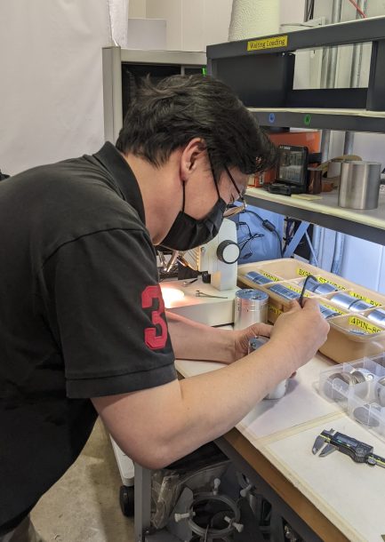 Young Jay Ryu preparing to load DACs.